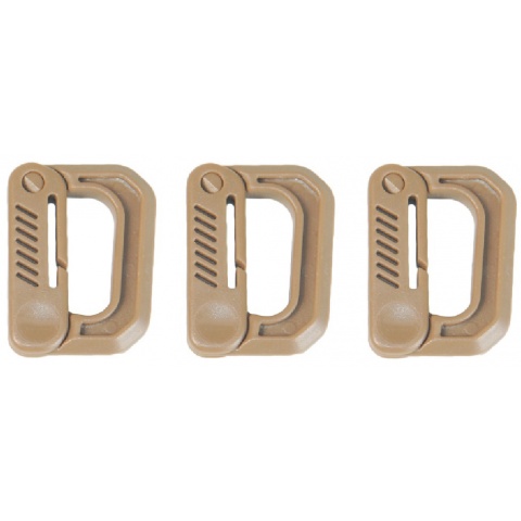 AMA 3X Type-D Small Quick Hook Set - DARK EARTH