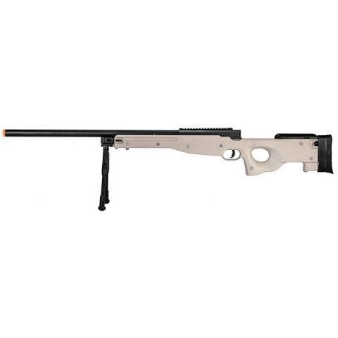 WellFire MK96 Bolt Action AWP Airsoft Sniper Rifle w/ Bipod- TAN