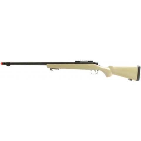 WellFire VSR-10 Bolt Action Airsoft Spring Sniper Rifle - TAN
