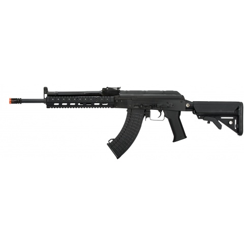 LCT Airsoft Stamped Steel TX-MIG AEG Rifle w/ Crane Stock - BLACK