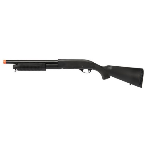 Lancer Tactical M870 Shell Loading Tri-Shot Airsoft Shotgun - BLACK