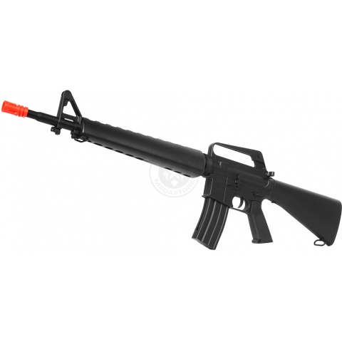 WellFire M16A1 Tactical Carbine Spring Rifle w/ Triangle Split Handguard (Color: Black)