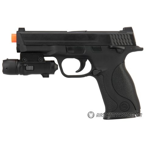 UK ARMS G53 Airsoft Spring Pistol w/ Laser - BLACK