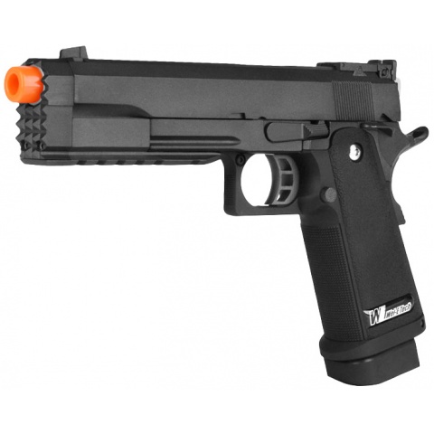 WE Tech Full Metal Hi Capa 5.2 R Version GBB Airsoft Pistol - BLACK