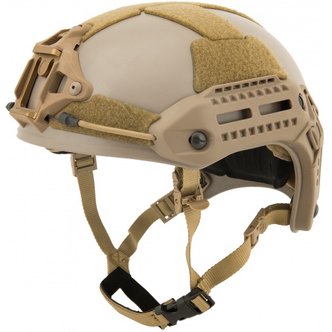 Lancer Tactical MT Type Tactical Airsoft Helmet w/ Accessory Rail - TAN