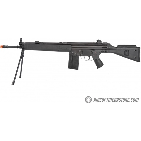 LCT LC-3 SG1 Full Size AEG Airsoft Rifle w/ Cheek Rest and Bipod (Black)