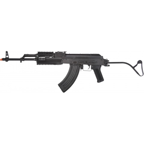 LCT Airsoft TIMS AK47 AEG Rifle w/ Folding Wire Stock - BLACK