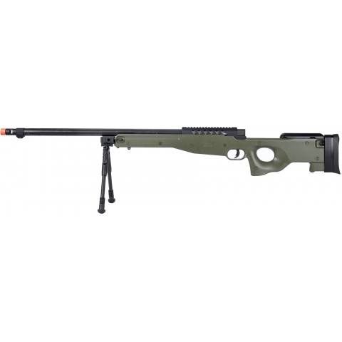 WellFire MB15 L96 Bolt Action Airsoft Sniper Rifle w/ Bipod - OD GREEN
