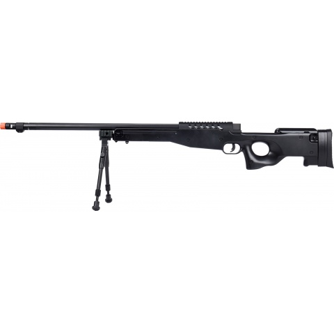 WellFire MB15 L96 Bolt Action Airsoft Sniper Rifle w/ Bipod - BLACK