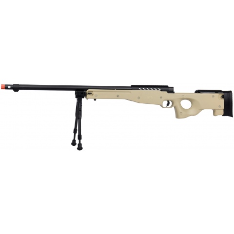 WellFire MB15 L96 Bolt Action Airsoft Sniper Rifle w/ Bipod - TAN