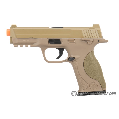 UK ARMS G53T 1:1 Replica Airsoft Spring Pistol - TAN