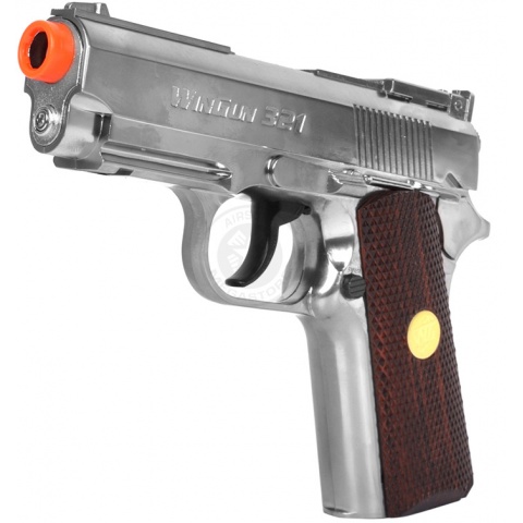 WG Full Metal 1911 ACP Airsoft CO2 Non Blowback Pistol - SILVER