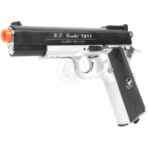 TSD M1911 Tactical-601 Airsoft CO2 Blowback Pistol - TWO-TONE