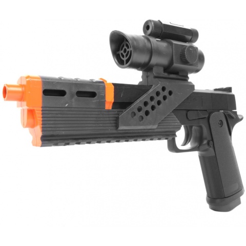 Galaxy Ultra-Grade ROBO-45 Pistol Airsoft Gun w/ Extended Barrel