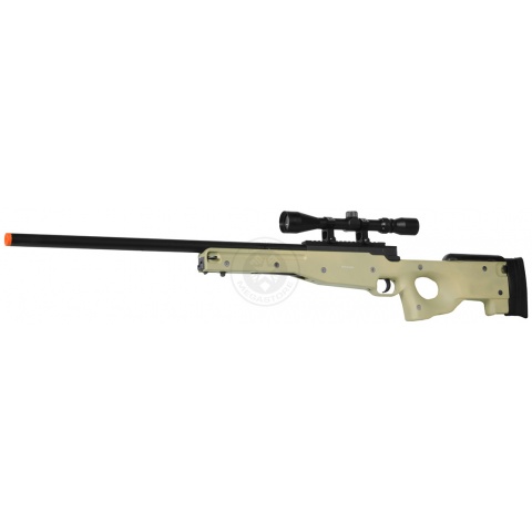 WellFire MK96 Bolt Action AWP Airsoft Sniper Rifle w/ Scope - TAN