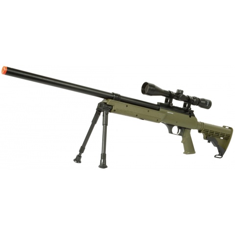 WellFire APS SR-2 Modular Bolt Action Sniper Rifle w/ Scope - OD GREEN