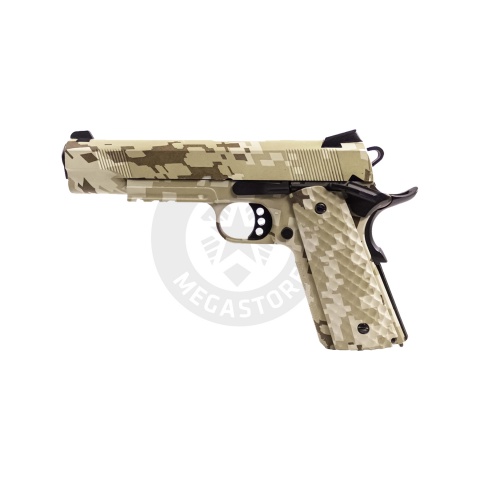 Raven Airsoft MEU Gas Blowback Pistol - Digi Desert