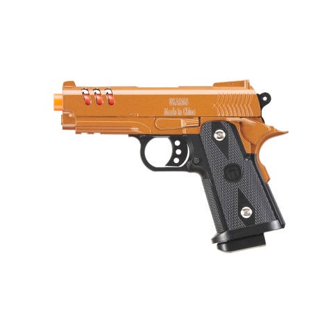 UK Arms 2011 Compact Heavyweight Series Airsoft Spring Pistol (Color: Gold)