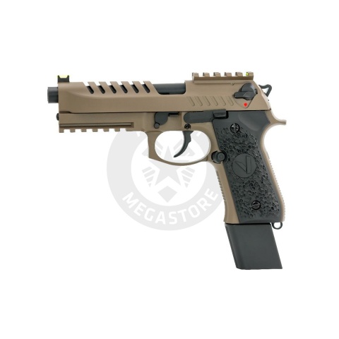 Vorsk Airsoft Tactical VM9 Gas Blowback Pistol - Dark Earth