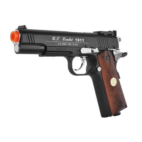 WG Sport 601 1911 CO2 Non-Blowback Airsoft Pistol W/ Accessory Rail (Black)